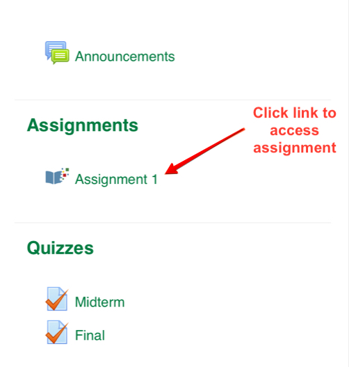 Screenshot showing the Assign2 assignment interface